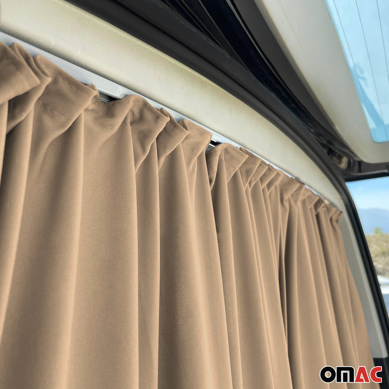 Tendine parasole per portellone posteriore per VW Crafter H3 beige, 2 pezzi