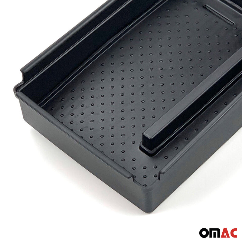 Box portaoggetti centrale per bracciolo per VW Jetta 2010-2014 ABS Nero 