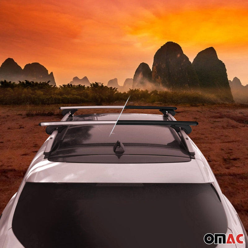 Portapacchi da tetto per Citroen C5 Aircross 2018-2025 base portapacchi in alluminio argento