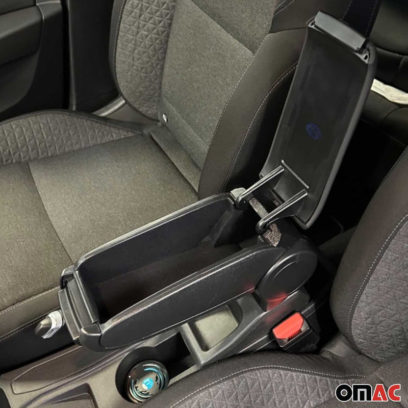 Bracciolo centrale per Renault Clio 2019-2025 in similpelle ABS nero 