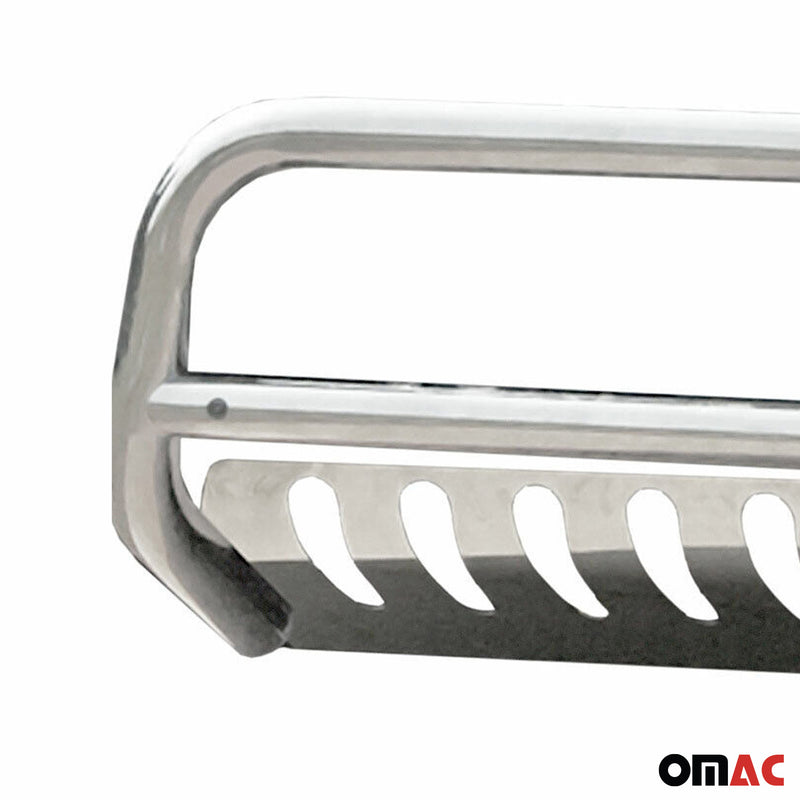 Protezione anteriore per Kia Sorento 2015-2018 con ABE in acciaio inox argento 