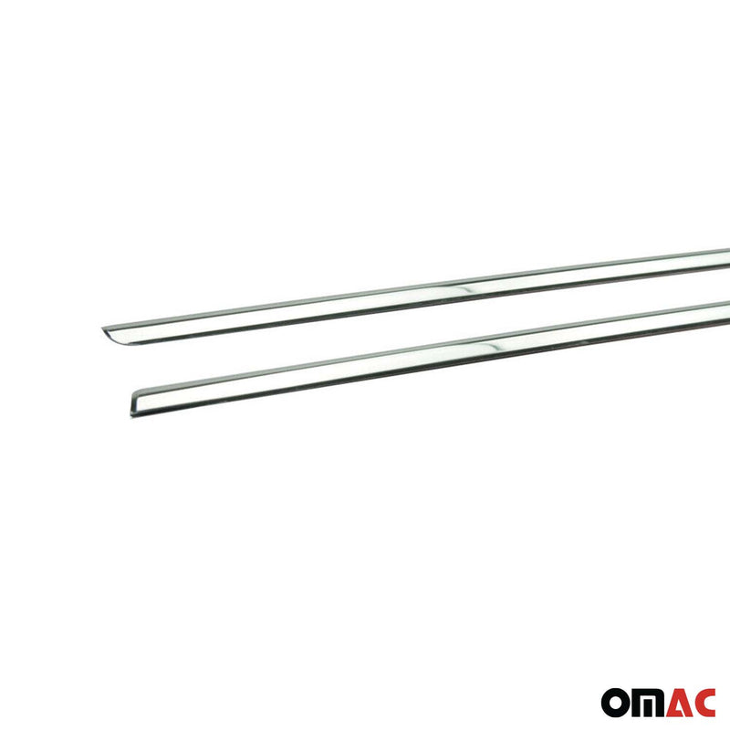 Listelli decorativi per finestrini per Dacia Dokker 2012-2021 in acciaio inox cromato, 2 pezzi 