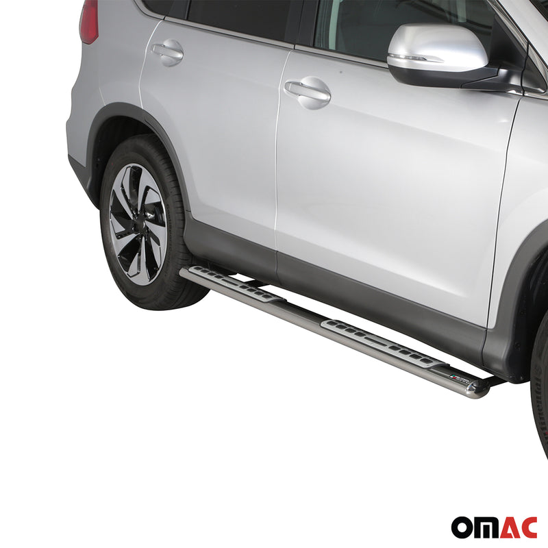 Edelstahl Seitenschweller Schwellerrohre für Honda CR-V 2016-2018 Silber