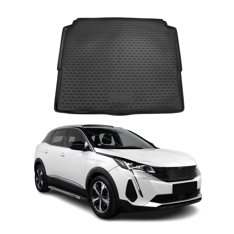 Tappetino per bagagliaio per Peugeot 3008 2016-2021 fondo in gomma TPE