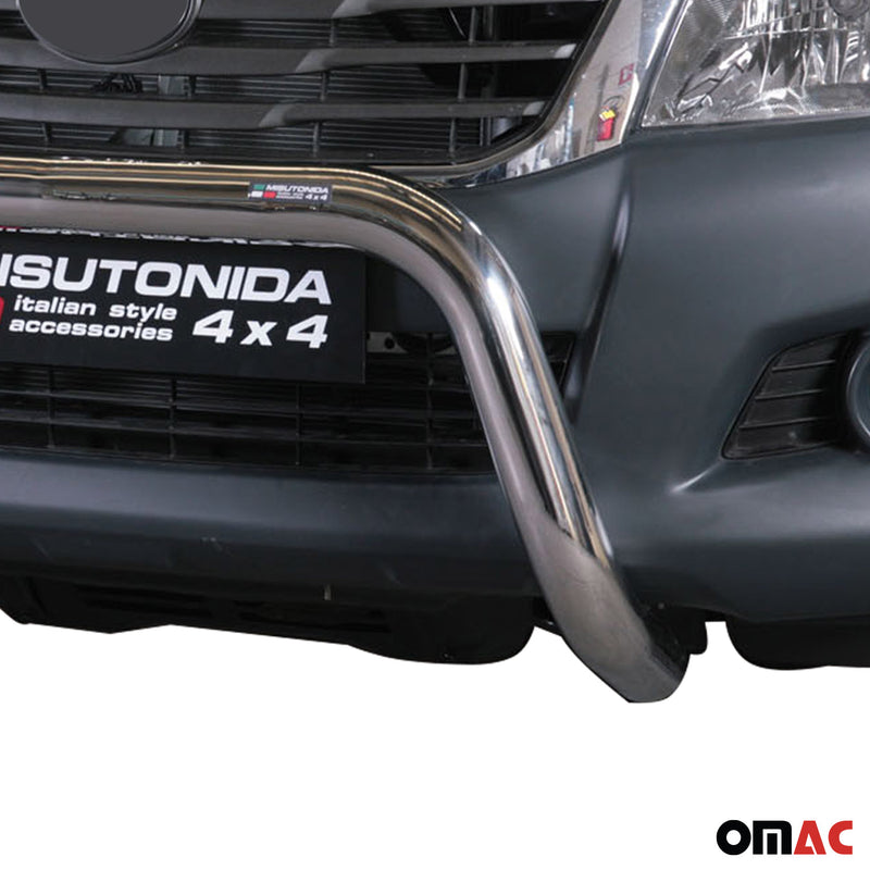Protezione anteriore per Toyota Hilux 2011-2015 ø76mm acciaio argento