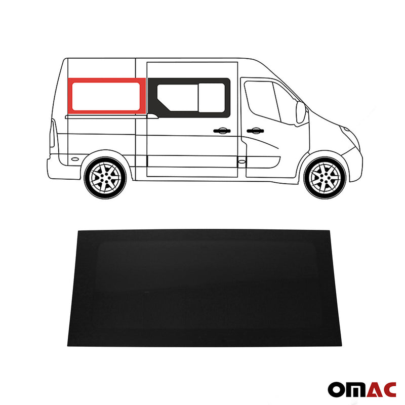 Seitenfenster für Opel Movano/Renault Master 2014-23 L2 Langer Schiebetür Rechts