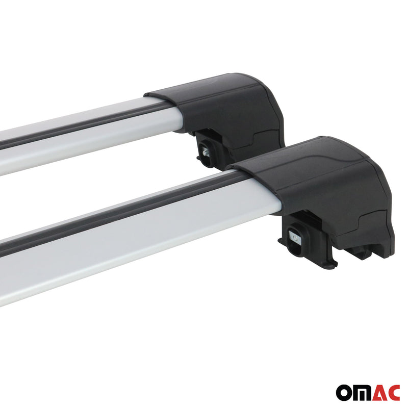 Portapacchi da tetto per Audi Q3 8U 2011-2018 ABE portapacchi base in alluminio argento