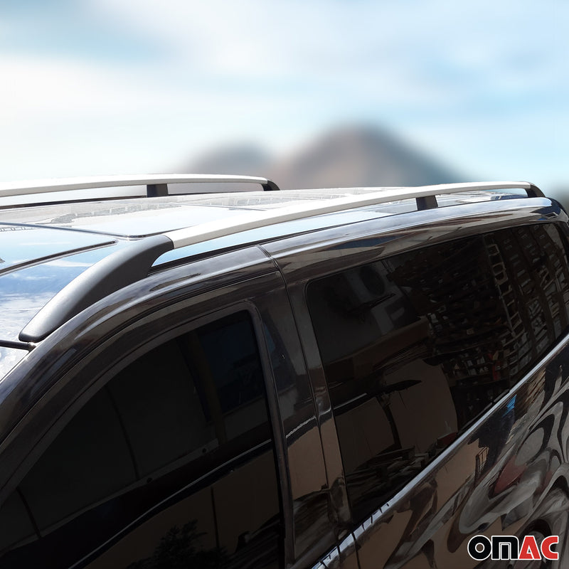 Dachreling Dachgepäckträger für Mitsubishi L200 DoubleCab 2015-2022 Alu Grau