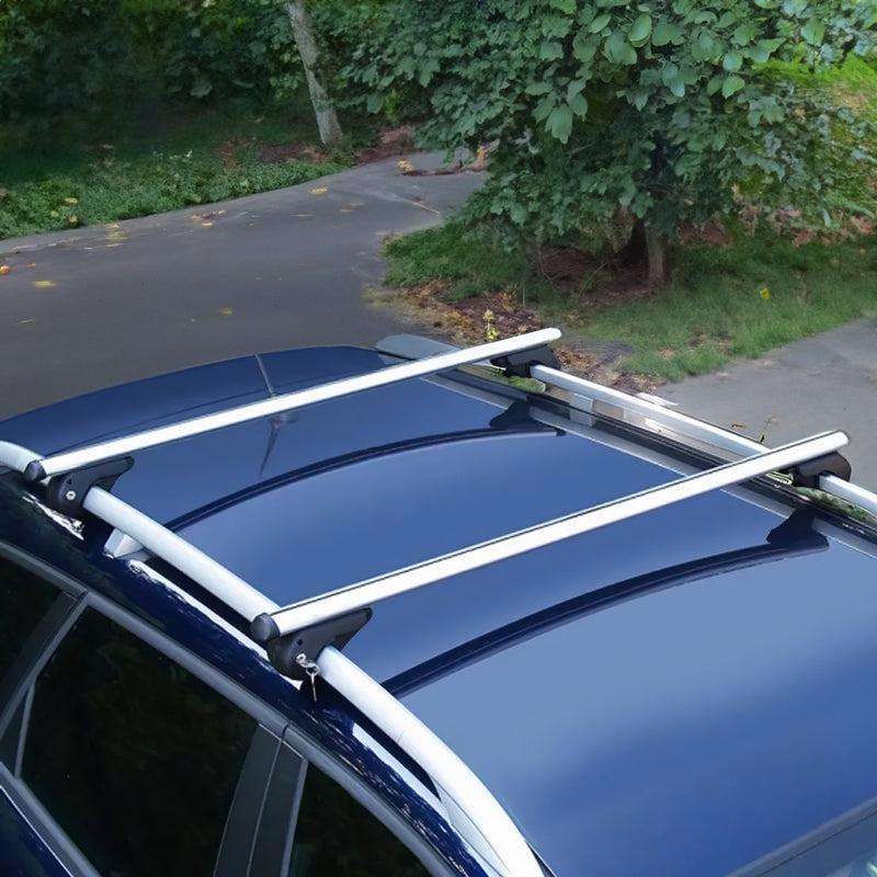 Menabo Dachträger Gepäckträger für Skoda Kodiaq 2016-2023 Alu Silber 90kg 2x