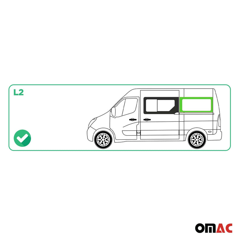 Finestrino laterale per Opel Movano 2010-2025 porta scorrevole posteriore sinistra L2