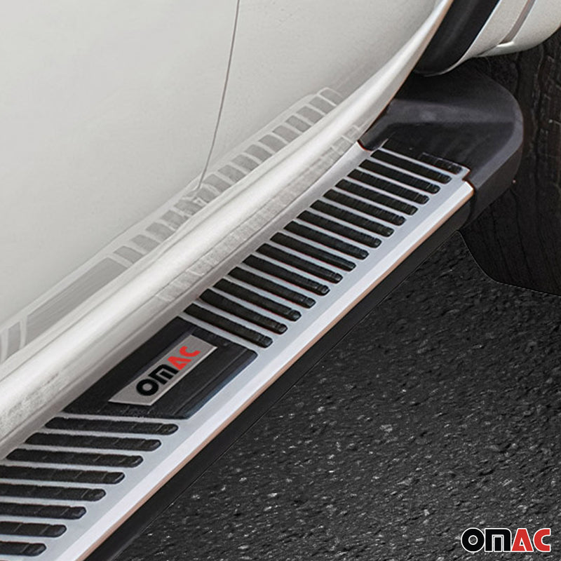 Predellini laterali per Toyota Hilux DoubleCab 2015-25 Nero Alu