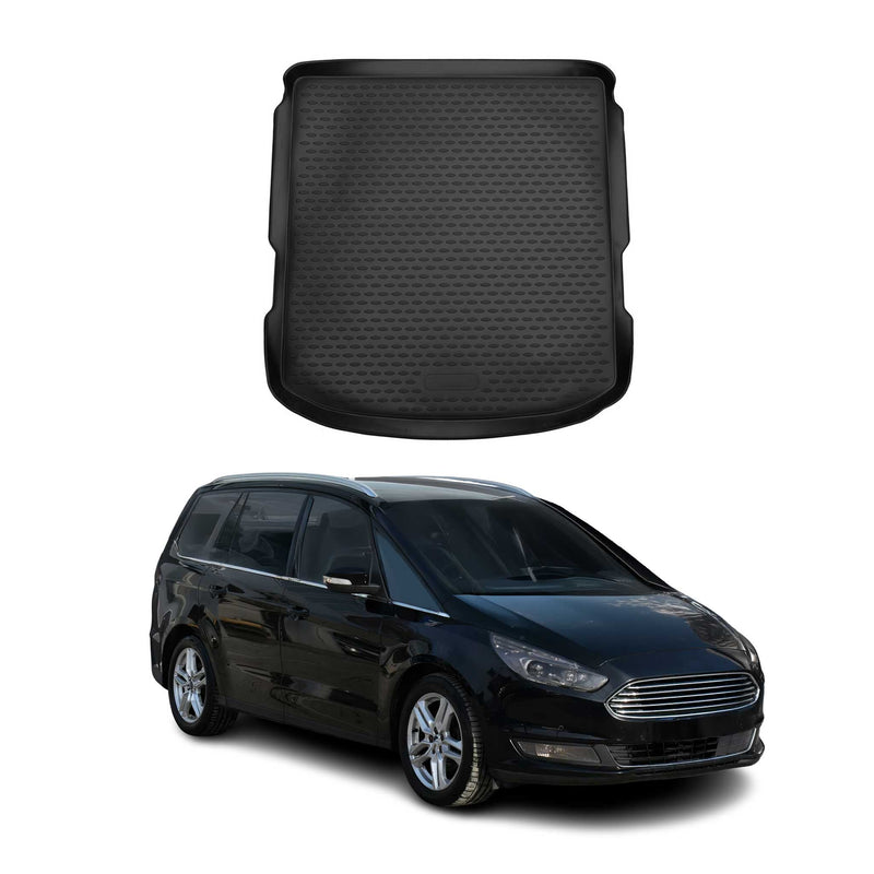 Tappetino per bagagliaio per Ford Galaxy 2015-2024 in gomma TPE nero