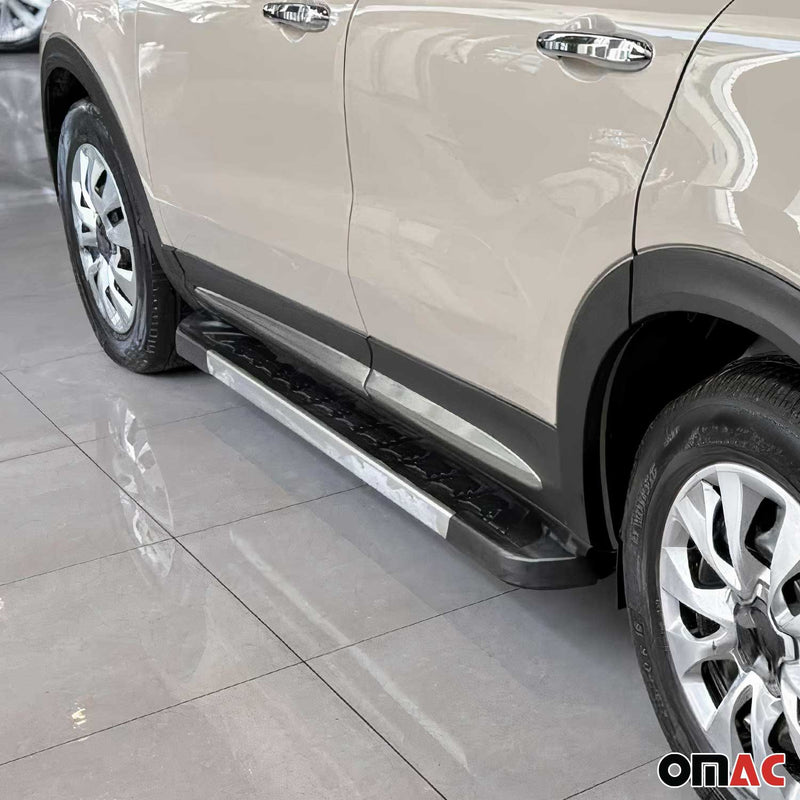 Striscia laterale per porta, strisce di protezione per porta per Fiat 500X 2015-2025 in acciaio inox 4x 