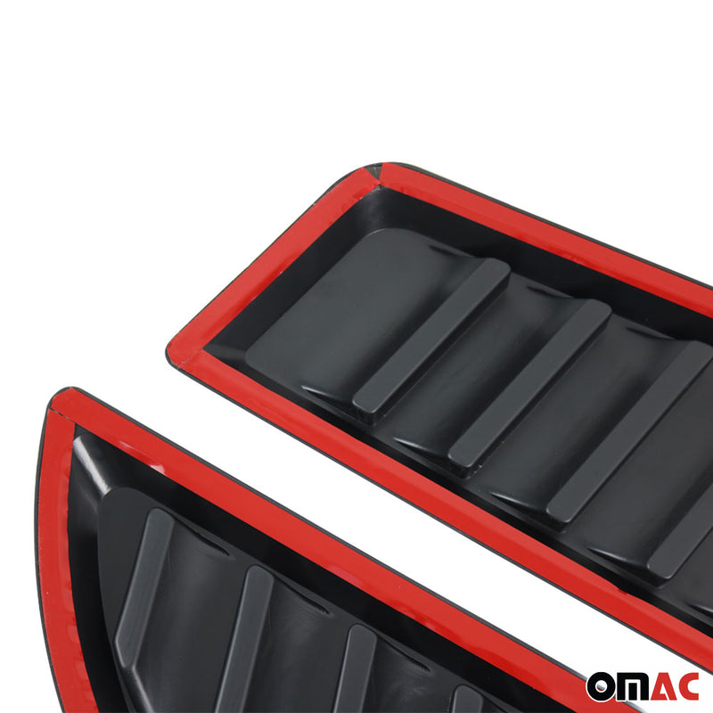 Presa d'aria per cofano motore per Jeep Renegade 2014-2025 ABS Nero 2 pezzi 