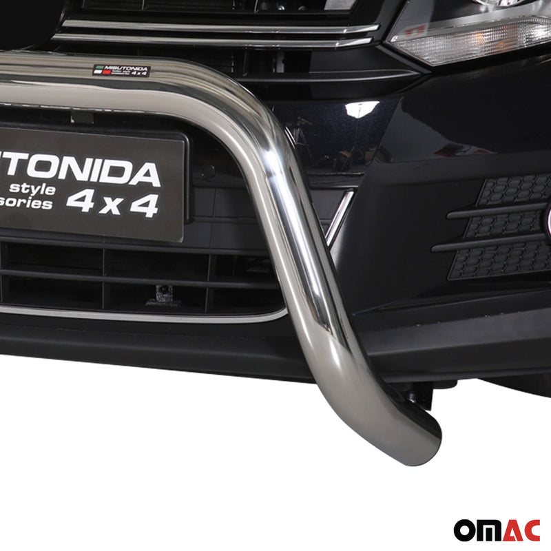 Protezione anteriore per VW Tiguan 2011-2015 ø76mm acciaio argento