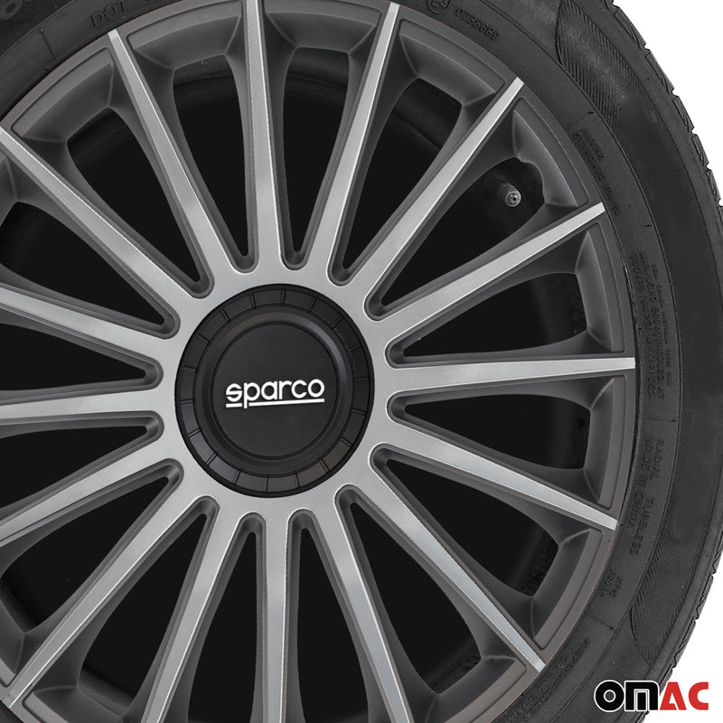 Coprimozzi Sparco 16 pollici Treviso Grigio Argento 4 pezzi