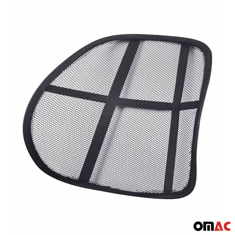 Supporto per la schiena Supporto lombare Ufficio Auto Sedia Poltrona Supporto per sedile Coprisedili Nero 30x
