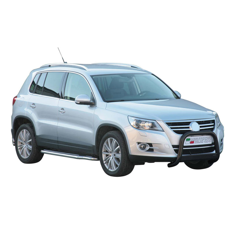Protezione anteriore per VW Tiguan 2008-2011 ø63mm acciaio nero 