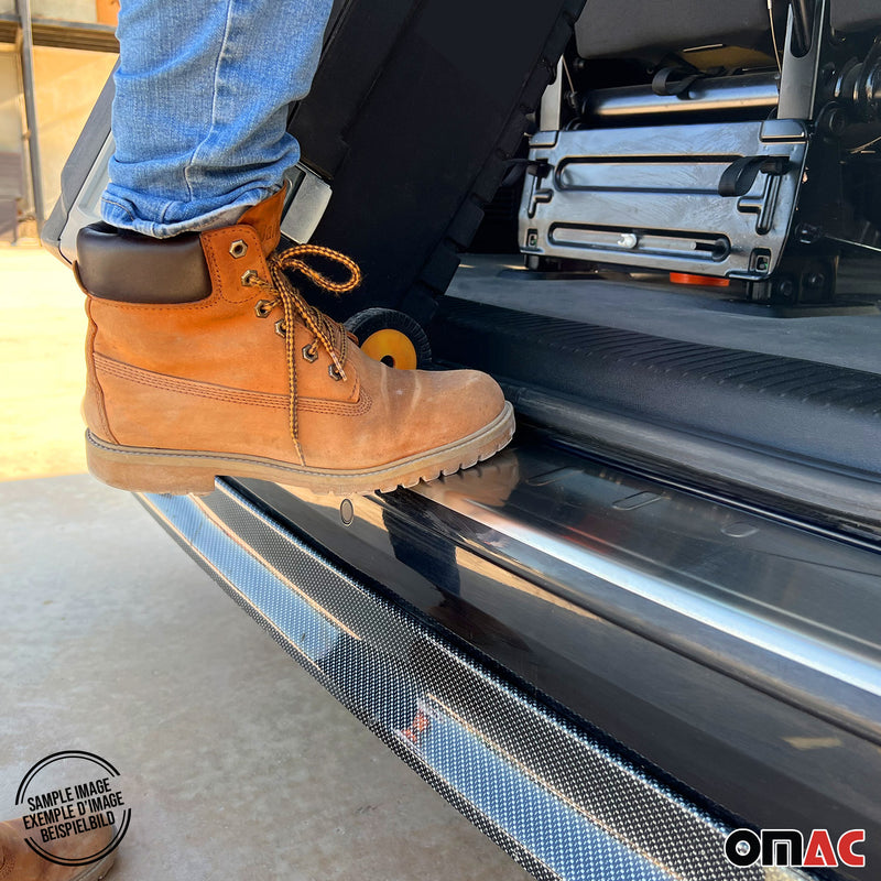 Protezione paraurti per soglia di carico per VW Amarok 2010-2025 in acciaio inox argento 1 pezzo