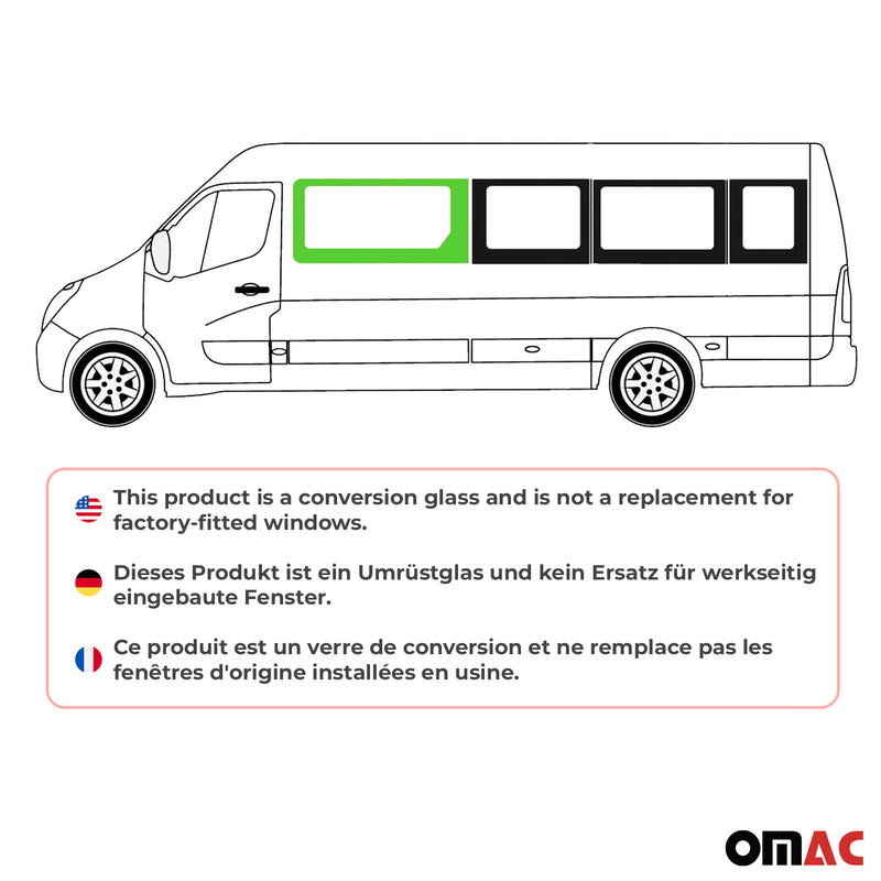 Seitenfenster Auto Fenster für Renault Master 2010-2025 Links L2 L3 L4 H2