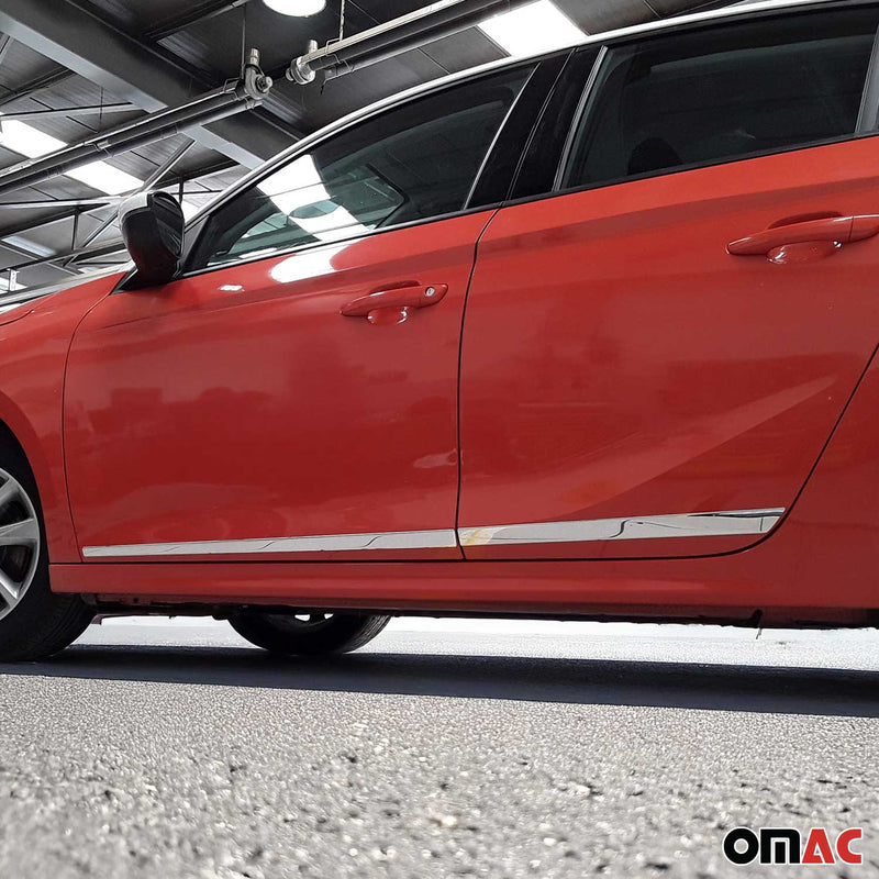 Striscia di protezione per portiera laterale, strisce per portiera, strisce di protezione per Opel Corsa F 2019-2025 cromate 4x