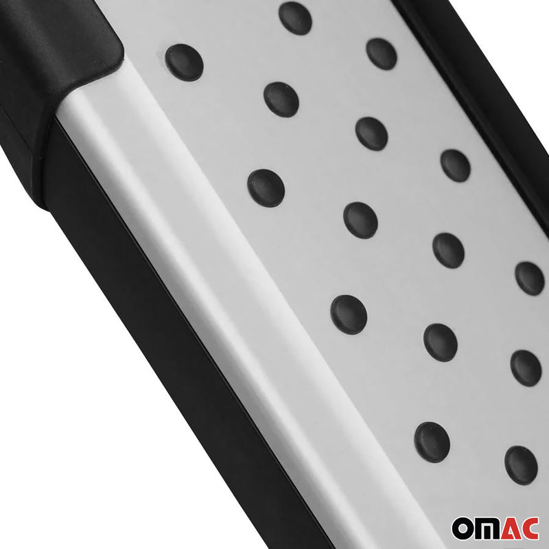 Pedane laterali in alluminio per Citroen Jumpy 2007-2016 corte nere