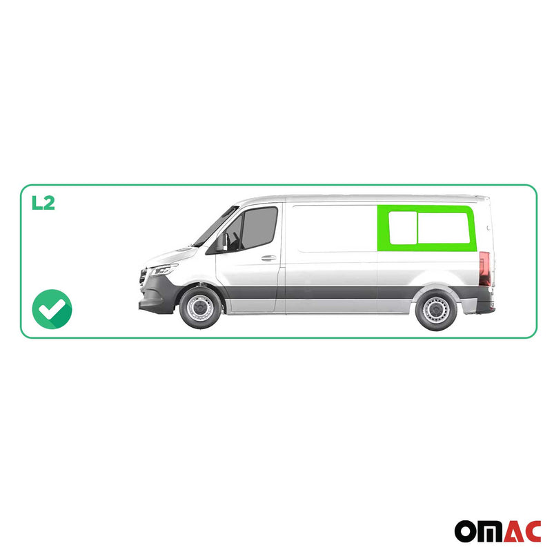 Finestrino scorrevole per Mercedes Sprinter W906 2006-2018 Lunotto posteriore sinistro L2