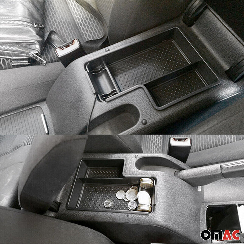 Box portaoggetti centrale per bracciolo per VW Golf 2008-2012 ABS Nero 