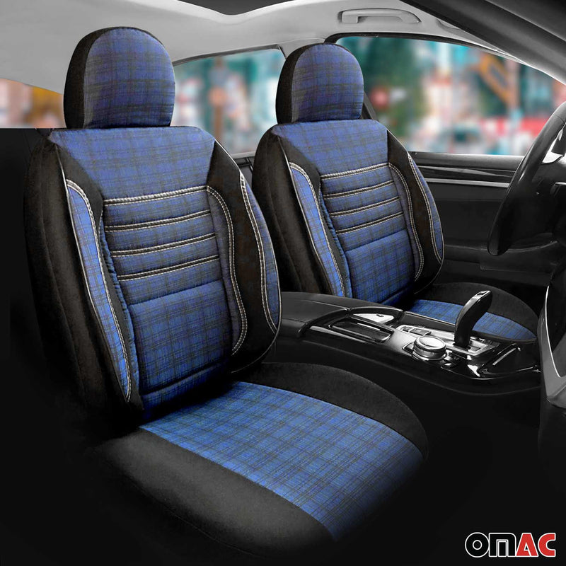 Coprisedili per VW Caddy 2003-2025 Nero Blu 1 posto