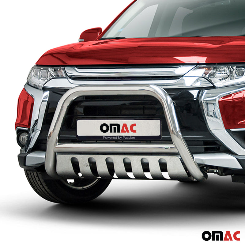 Barra di protezione anteriore per Mitsubishi Outlander 2015-2021 ABE Silver 
