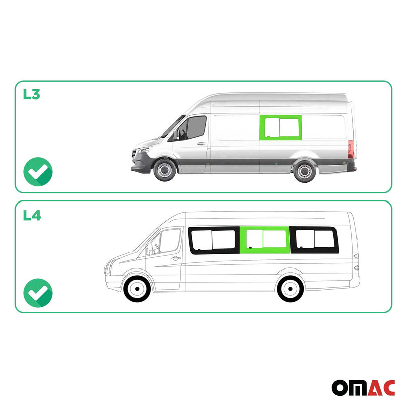 Finestrino laterale scorrevole per Mercedes Sprinter W907 2018-2025 Sinistro L3 L4