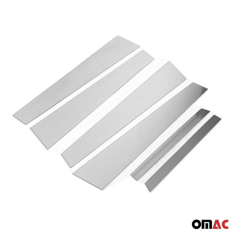 Rivestimento montante porta montante B montante C per BMW Serie 5 E60 2003-2010 Argento cromato 6x