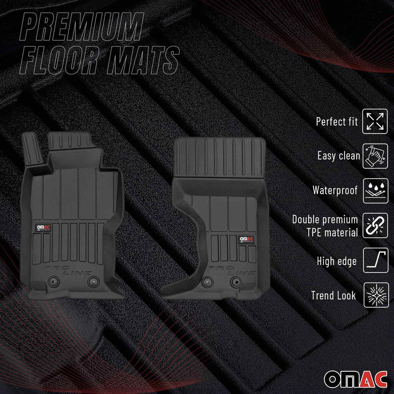 Tappetini in gomma per Mazda MX-5 IV 2015-2023 OMAC 3D Auto Nero Premium