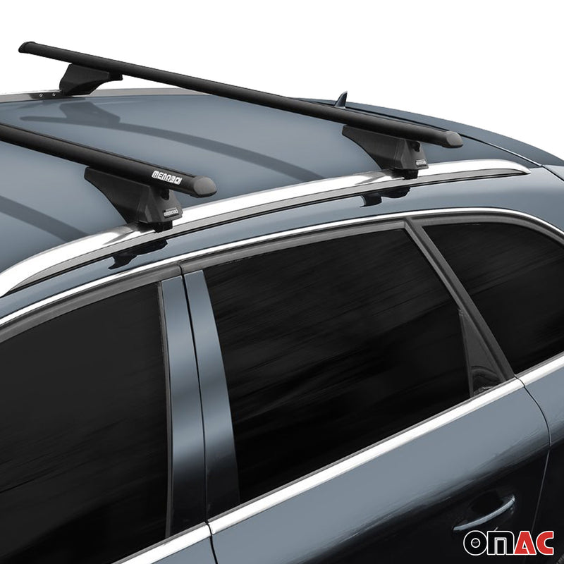 Menabo Dachträger Grundtäger für Ford Ka+ Active 2018-2020 75kg Alu Schwarz 2x