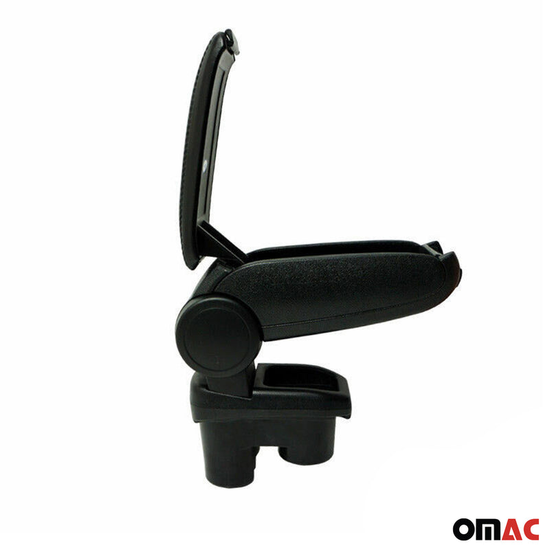 Bracciolo centrale per console centrale per Peugeot 301 2012-2021 in similpelle nera 