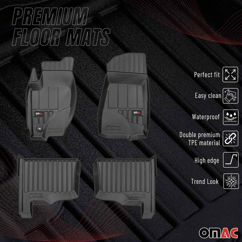 Tappetini Jeep Grand Cherokee 2005-2010 in TPE nero, 4 pezzi