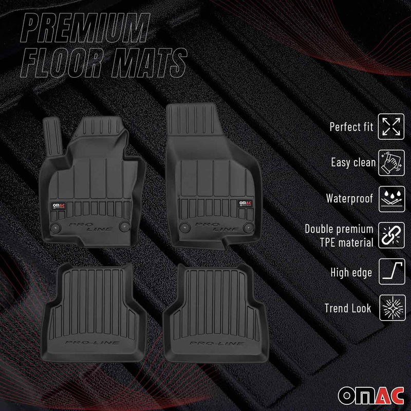 Tappetini VW Tiguan 2007-2017 TPE Nero 4 pezzi