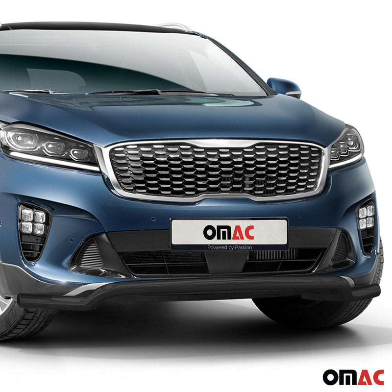 Protezione anteriore per Kia Sorento 2018-2025 con ABE acciaio nero 