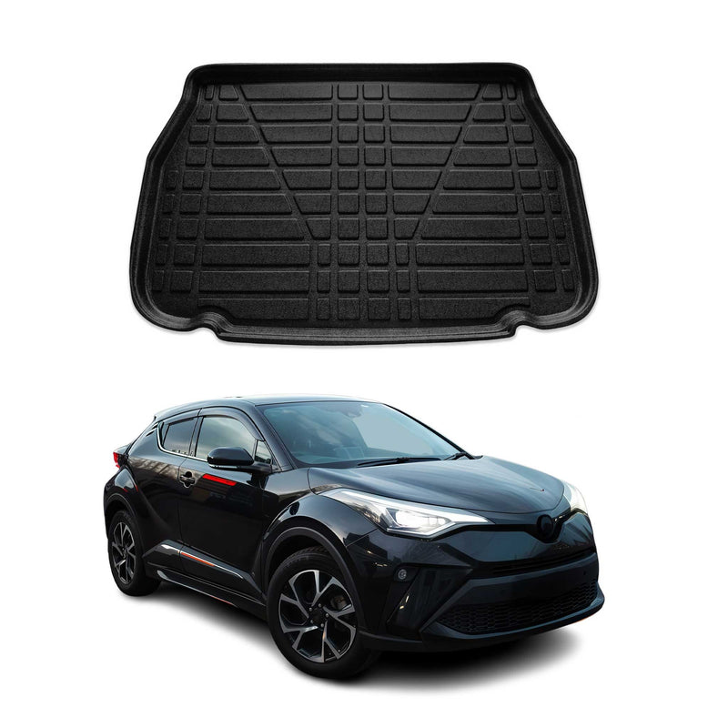 Kofferraumwanne Laderaumwanne für Toyota C-HR 2016-2025 Gummi TPE Schwarz