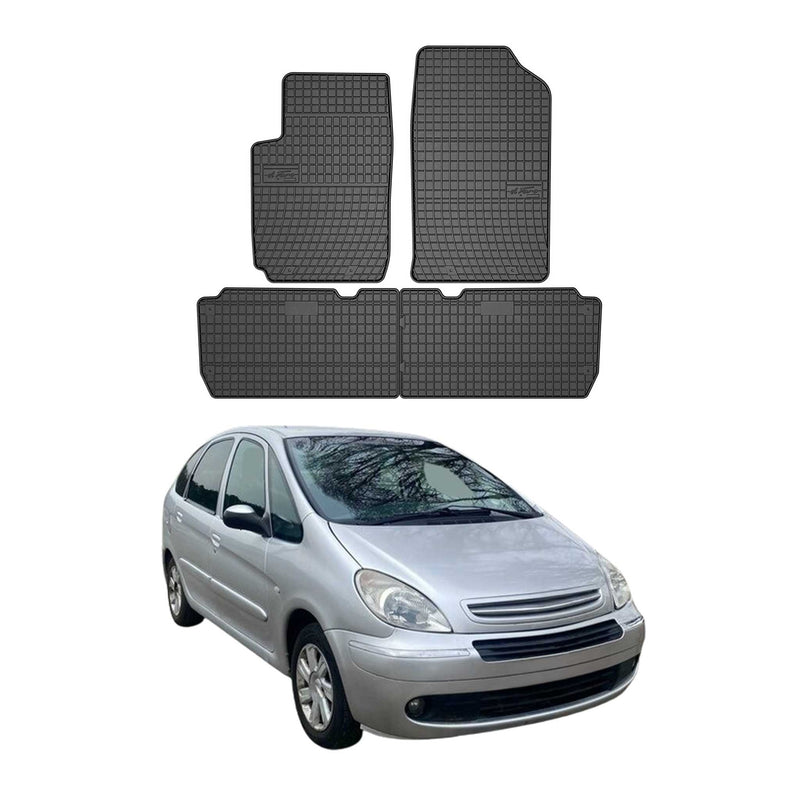 1999-2010 Citroen Xsara Picasso Fußmatten Gummi Schwarz 4 tlg