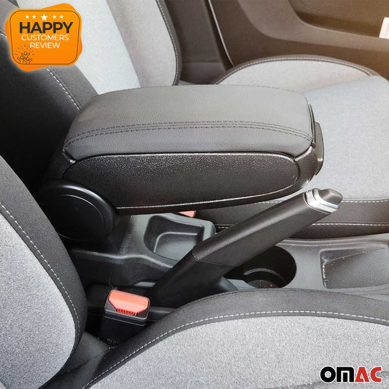 Bracciolo centrale per Renault Clio 2019-2025 in similpelle ABS nero 
