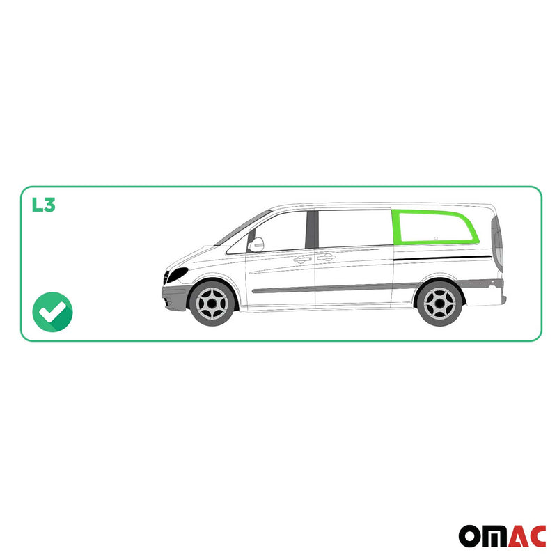 Vetro di sicurezza per finestrino laterale per Mercedes Vito W639 2003-2014 anteriore sinistro L3