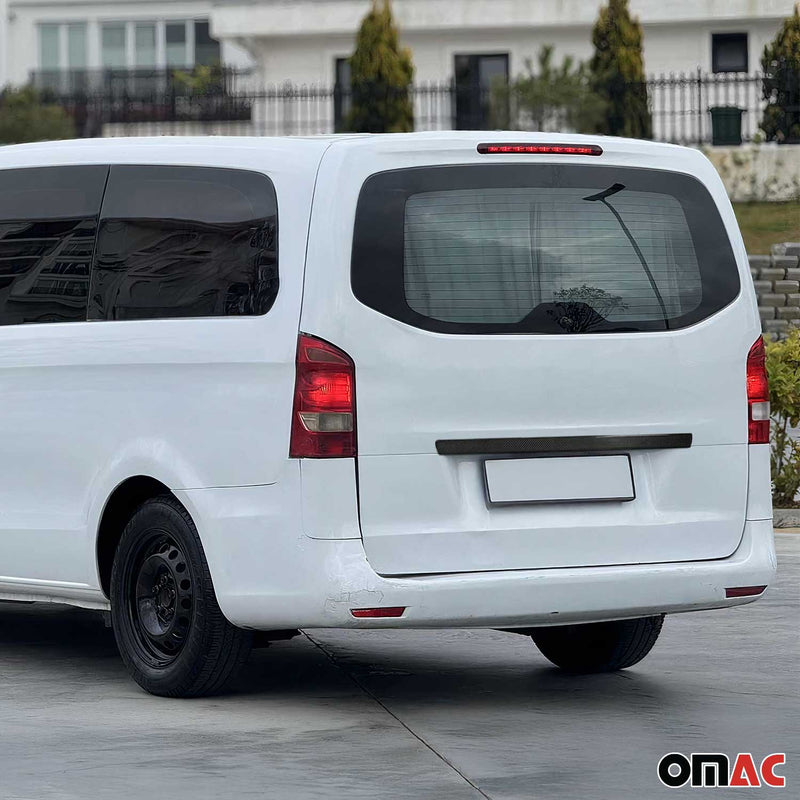 Apertura portellone posteriore per Mercedes Vito W447 2014-2025 in fibra di carbonio nera