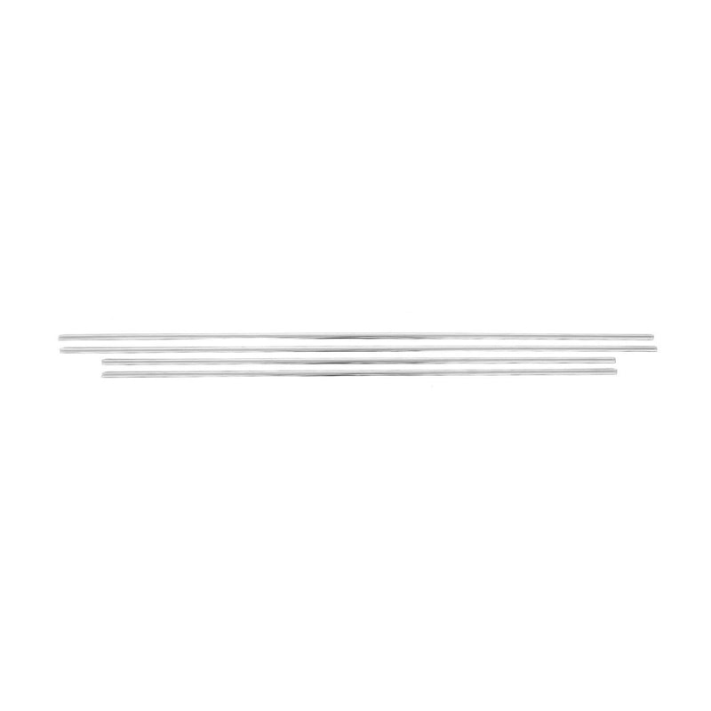 Listelli decorativi per finestrini Suzuki SX4 2013-2025 in acciaio inox cromato, 4 pezzi