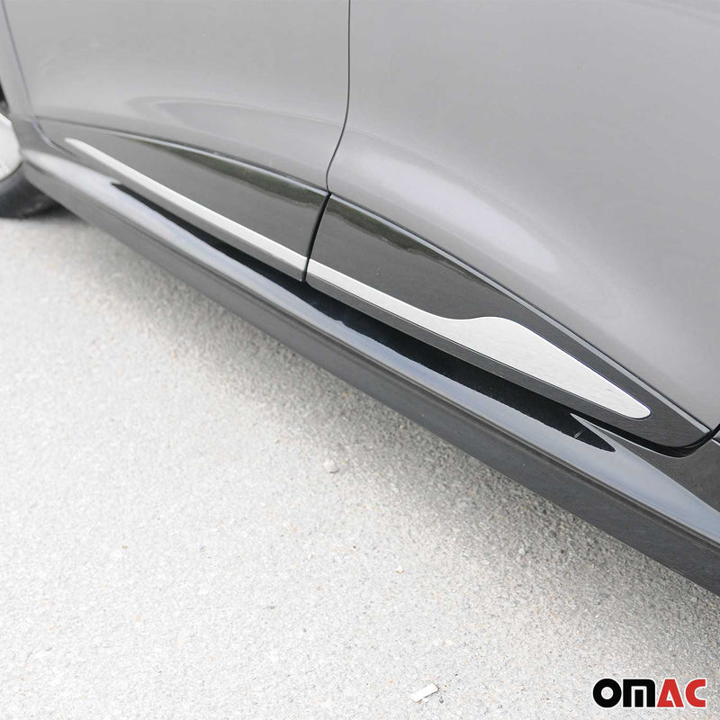 Striscia di protezione per portiera laterale, strisce per portiera, strisce di protezione per portiera per Renault Clio 2012-2019 cromate, 4 pezzi 