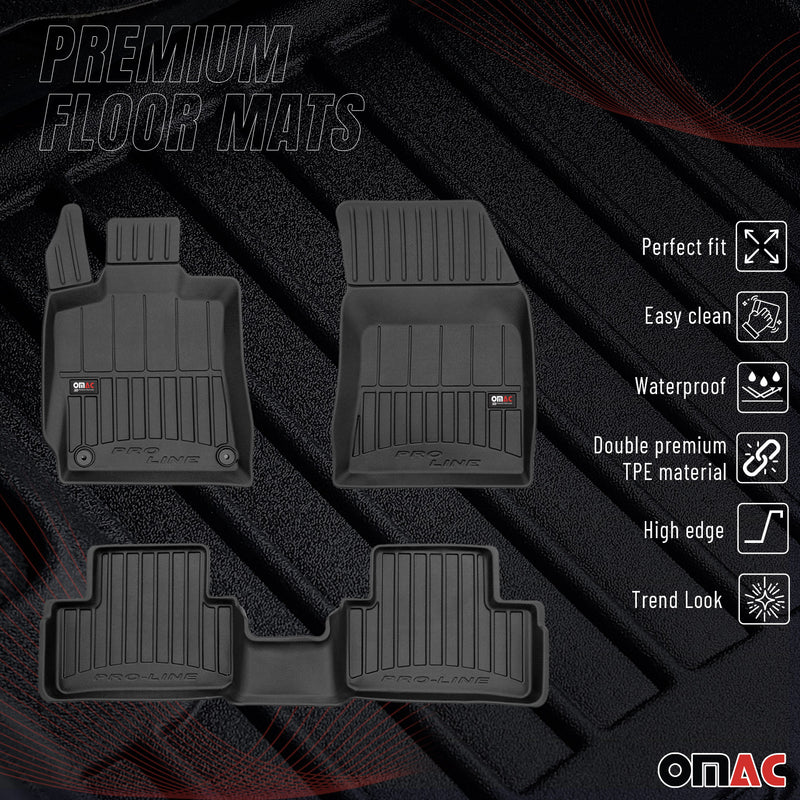 Tappetini DS 4 2021-2025 TPE Nero 3 pezzi
