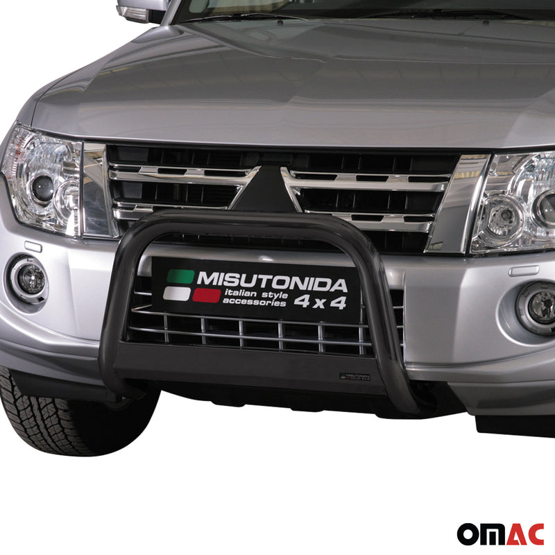 Barra di protezione anteriore per Mitsubishi Pajero 2012-2018 ø63mm acciaio nero