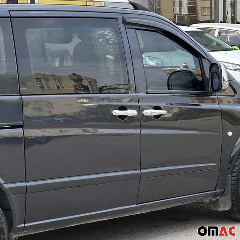 Copri maniglia porta, copri maniglia porta per Mercedes Vito 2003-2014 4 porte 1 foro cromato 8x 