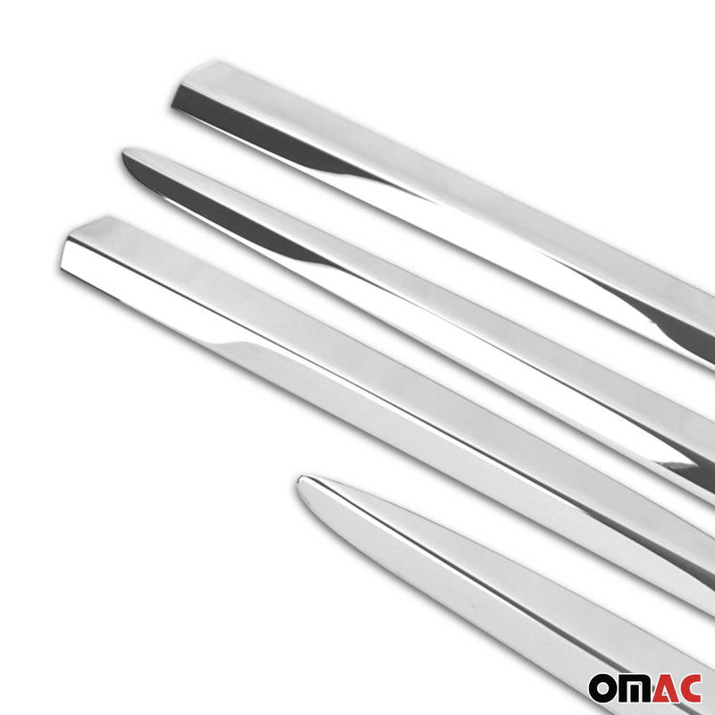 Striscia laterale per porta, strisce di protezione per porta per Fiat 500X 2015-2025 in acciaio inox 4x 