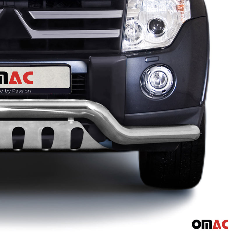 Protezione anteriore per Subaru Pajero 2007-2014 in acciaio inox ABE argento 